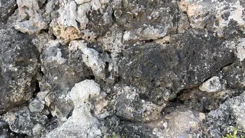 Rock Surface Texture and Natural Stone Background 库存影片 336482571