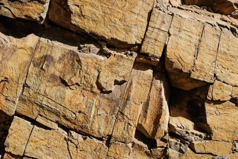Rock texture and surface background. Cracked natural stone background Stock Photos