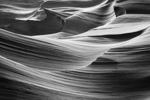 Rock texture background, Antelope Canyon close up design Stock Photos