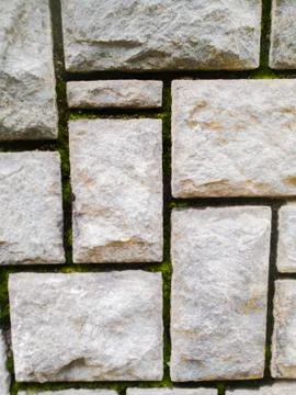 Rock texture background on a wall which have cuts on it. Foto stock
