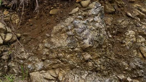 Rock texture in stone mountains Stock Photos