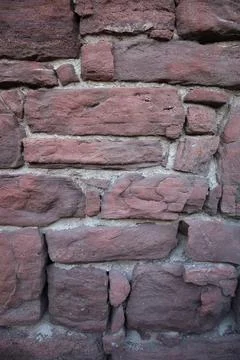 A rock textured background of different sizes from a wall in the old mining t Stockfoto's