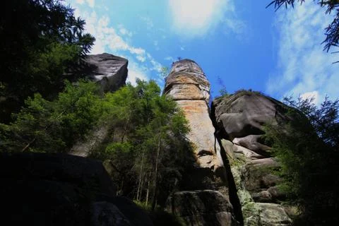 Rock town 스톡 사진