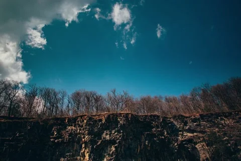 Rock &amp; Trees timelapse Video stock 52747465