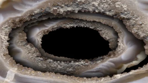 Rock tunnel fly through Stock Footage 102352685