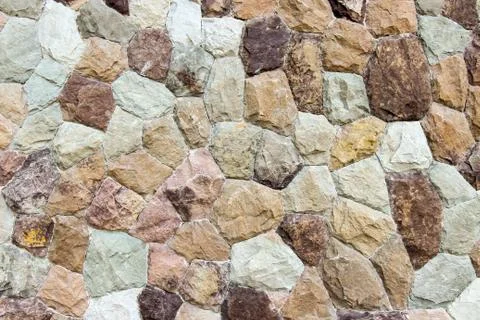 Rock wall, stone wall Stock Photos