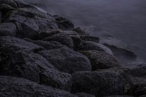 Rock on the Water Stock Photos