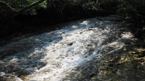 Rock waterfall Stock Footage 32236818