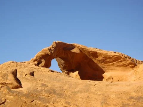 Rock window in Valley of Fire Stock Photos