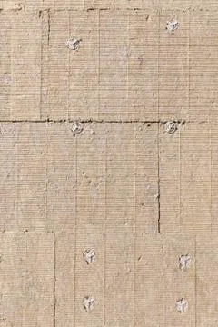 Rock-wool insulation installed Stock Photos