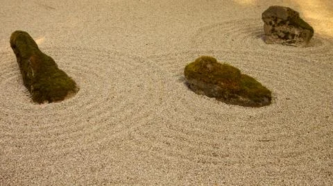 Rock zen garden Stock Photos