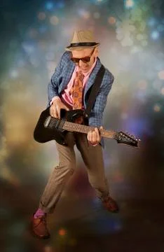 Rockabilly man Foto stock