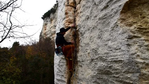 Rock,climbing Stock Footage 91611825