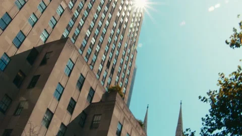 Rockefeller Building, New York Stock Footage 145997385