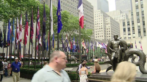 Rockefeller Center Stock Footage 22784586
