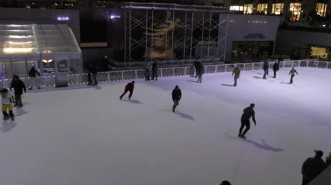 Rockefeller Center ice skating Stock Footage 57170797