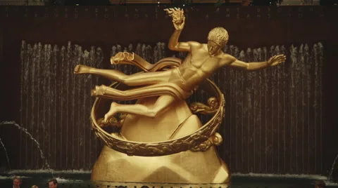 Rockefeller Center STATUE Stock Footage 65707415