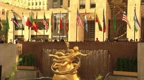 Rockefeller Statue Video stock 538972
