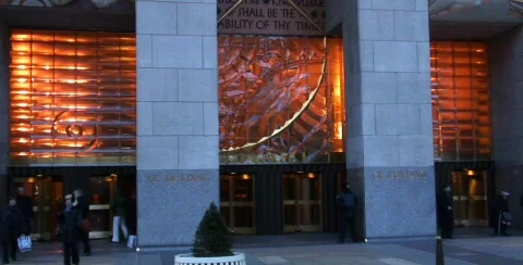 Rockefeller tower Video stock 79407