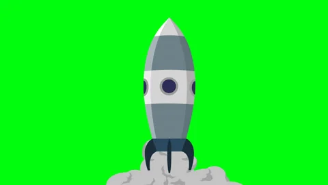Rocket Animation 4K Stock Footage 86231107