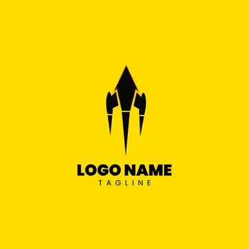 Rocket arrow logo design vector Stock Illustration