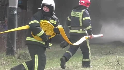 Rocket attack on Lvov. War in Ukraine2 Stock Footage 192520842