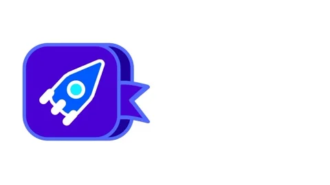 Rocket Badge Stock Footage 335608731