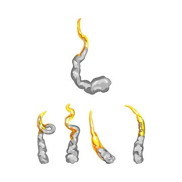 Rocket blast trail set creating dynamic movement 스톡 일러스트