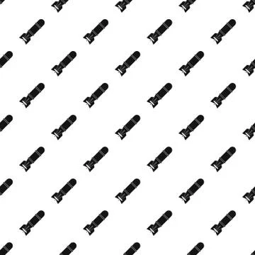 Rocket bomb pattern, simple style Stock Illustration