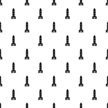 Rocket bomb pattern, simple style Stock Illustration