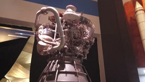 Rocket Booster, Johnson Space Center, NASA, Houston, Texas, USA Stock Footage 131540412