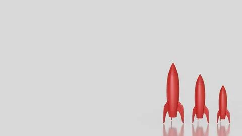 The Rocket for Business concept 3d Rendering. Stock Illustration