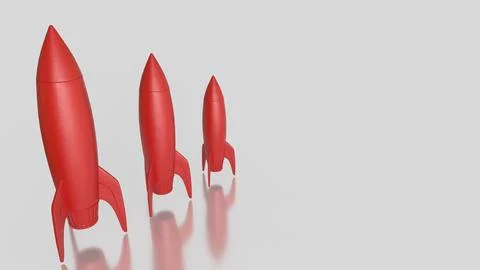 The Rocket for Business concept 3d Rendering. Stock Illustration