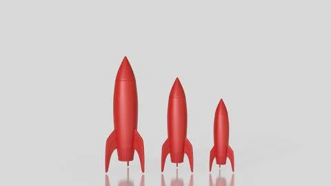 The Rocket for Business concept 3d Rendering. Stock Illustration