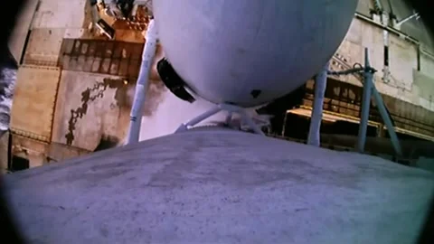 Rocket camera view of SpaceX Falcon 9 rocket launching NOAA GOES-U satellite Stock Footage 278457002