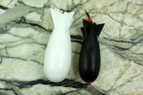 Rocket can be used to throw a large quantity of seeds or boilies precisely Stock Photos