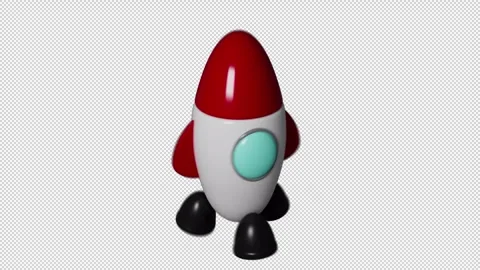 Rocket Cartoon 動画素材 320627840