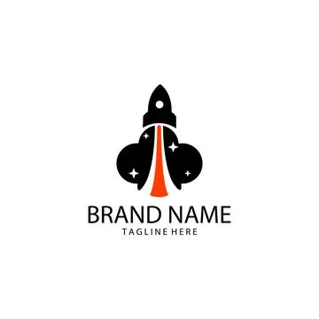 Rocket Cloud Logo Vector Stock Illustration