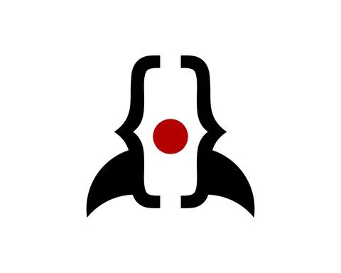 Rocket code with black and red symbol Stock-Illustration