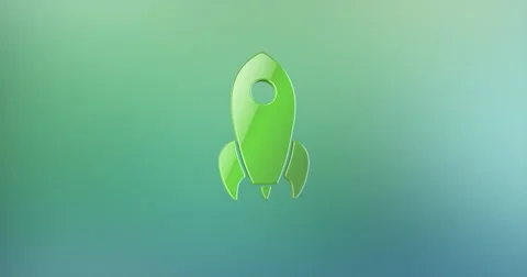 Rocket Color 3d Icon Stock Footage 67352316