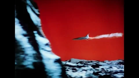 Rocket Crash Lands Stock Footage 345099363