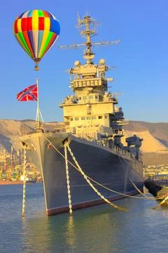 Rocket cruiser with a balloon Stock-Fotos