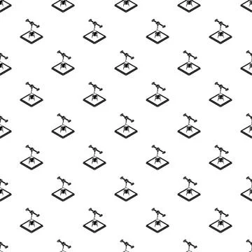 Rocket d printing pattern seamless イラスト素材