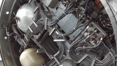 Rocket engine detail Foto stock