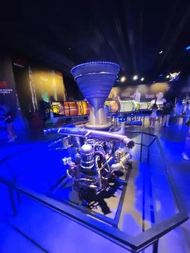 Rocket engine on display Stock Photos