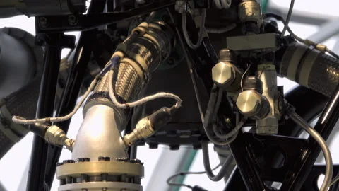 Rocket engine of soviet rocket from 1970... | Stock Video | Pond5