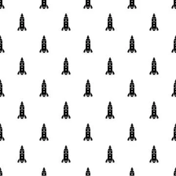 Rocket exploration pattern vector seamless Stock Illustration
