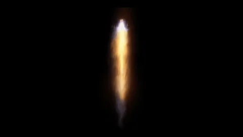 Rocket fire loop animation black background stock video Stock Footage 267976755