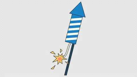 Rocket firework Stock Footage 342020611