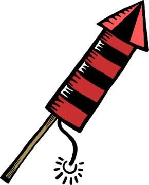 Rocket Firework Stock-Illustration